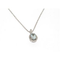 Collana Soranzo Gioielli Donna Pietre Preziose in Oro bianco Acquamarina 0.5 Ct LT10281543 - LT10281543